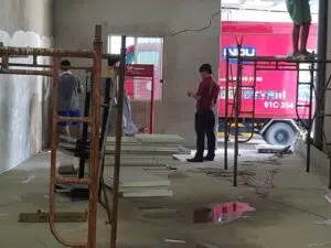 CÔNG TRÌNH VÁCH, TRẦN THẠCH CAO THUẬN AN BÌNH DƯƠNG công trình đóng trần thạch cao, sơn nước làm văn phòng ở đường vĩnh phú 38, thuận an, bình dương