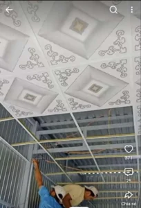 thi công trần la phông thả 600x60 giá rẻ ở lê văn khương quận 12