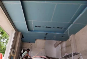 thi công trần thạch cao phòng khách đẹp tại đường vườn lài Quận 12