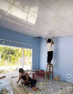trần la phông nhựa 600x600 giá rẻ tại nguyễn ảnh thủ quận 12