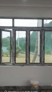 cửa sổ nhôm 4 cánh thi công ở nguyễn ái quốc biên hòa