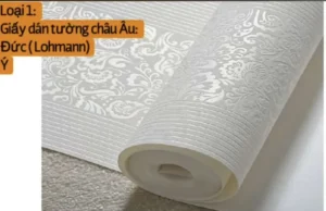 giấy dán tường loại 1 cho khách hàng quận 3