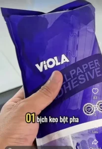 keo bột chất lượng sử dụng thi công giấy dán tường và trần nhà